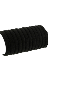 DIAN Pack of 12 Black Hair Rubber Bands, Ponytail Holders, Hair Accessories for Women