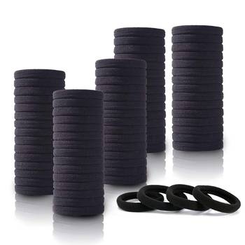 DIAN Pack of 12 Black Hair Rubber Bands, Ponytail Holders, Hair Accessories for Women 2