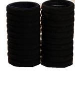 DIAN Pack of 20 Black Hair Rubber Bands, Ponytail Holders, Hair Accessories for Women