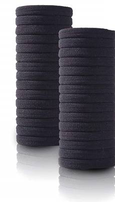 DIAN Pack of 30 Black Hair Rubber Bands, Ponytail Holders, Hair Accessories for Women 1