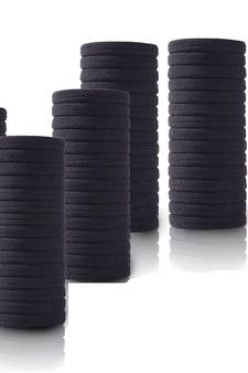 DIAN Pack of 90 Black Hair Rubber Bands, Ponytail Holders, Hair Accessories for Women