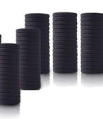 DIAN Pack of 100 Black Hair Rubber Bands, Ponytail Holders, Hair Accessories for Women