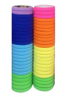 DIAN Assorted Pack of 50 Assorted Hair Rubber Bands, Ponytail Holders, Hair Accessories for Women