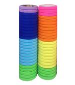 DIAN Assorted Pack of 50 Assorted Hair Rubber Bands, Ponytail Holders, Hair Accessories for Women