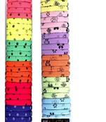 DIAN Assorted Pack of 50 Print Assorted Hair Rubber Bands, Hair Accessories for Women