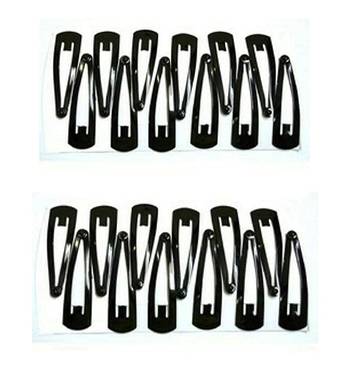 DIAN Shine Black Metal Pack of 24 Tic-Tac Pins, Hair Accessories for Women, Teens and Girl 1