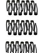 DIAN Shine Black Metal Pack of 36 Tic-Tac Pins, Hair Accessories for Women, Teens and Girl