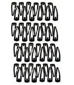 DIAN Matte Black Metal Pack of 48 Tic-Tac Pins, Hair Accessories for Women, Teens and Girl