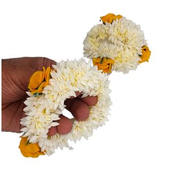 DIAN Pack of 3 Artificial Gajra Hair Accessories Rubber Band for Women 3