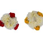 DIAN Pack of 2 Artificial Gajra Hair Accessories Rubber Band for Women