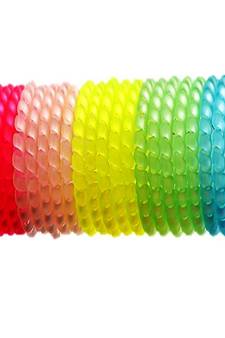 DIAN Assorted Pack of 24 Wire Hair Scrunchies, Ponytail Holder, Hair Accessories for Women