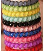 DIAN Assorted Pack of 10 Wire Hair Scrunchies, Ponytail Holder, Hair Accessories for Women