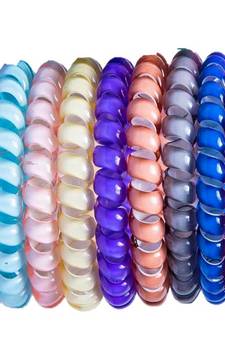 DIAN Assorted Pack of 9 Wire Hair Scrunchies, Ponytail Holder, Hair Accessories for Women