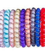 DIAN Assorted Pack of 9 Wire Hair Scrunchies, Ponytail Holder, Hair Accessories for Women