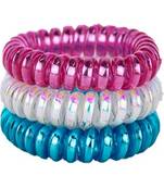 DIAN Assorted Pack of 3 Wire Hair Scrunchies, Ponytail Holder, Hair Accessories for Women