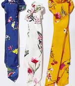 DIAN Assorted Pack of 3 Print Hair Scarf Scrunchies, Hair Accessories for Women, Teens and Girl