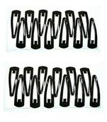 DIAN Shine & Matte Black Metal Pack of 24 Tic-Tac Pins, Hair Accessories for Women, Teens and Girl