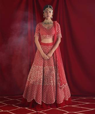 Red Lehenga Set 1
