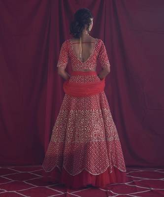 Red Lehenga Set 5