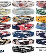 DIAN Assorted Pack of 10 Printed Hair Bands & Elastic Head band, Yoga Wide Head Wraps/Hair Wrap