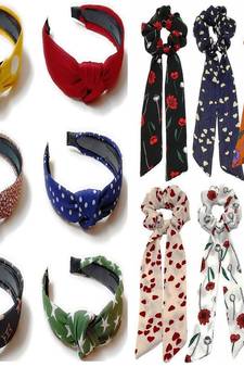 DIAN Assorted Pack of 12 Hair Accessories, Hair bands, Ponytail Holder