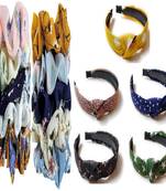 DIAN Assorted Pack of 15 Hair Accessories, Hair Scrunchies & Hair bands Printed for Womens