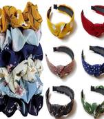 DIAN Assorted Pack of 12 Hair Accessories, Hair Scrunchies & Hair bands Printed for Womens