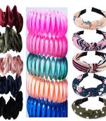 DIAN Assorted Pack of 15 Hair Accessories, Hair Scrunchies & Hair bands
