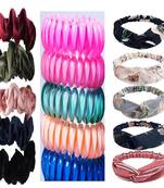 DIAN Assorted Pack of 15 Hair Accessories, Hair Scrunchies & Elastic Head band