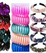 DIAN Assorted Pack of 15 Hair Accessories, Hair Scrunchies & Hair bands