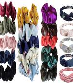 DIAN Assorted Pack of 20 Hair Scrunchies & Elastic Head band