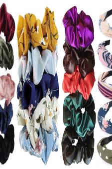 DIAN Assorted Pack of 20 Hair Scrunchies & Hair bands