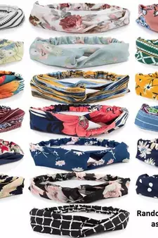 DIAN Assorted Pack of 15 Hair Accessories, Hair Scrunchies & Elastic Head band