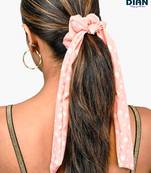 DIAN Assorted Pack of 16 Hair Scrunchies, Ponytail Holder, Rubber Band Printed for Womens