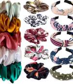 DIAN Assorted Pack of 15 Hair Accessories, Hair Scrunchies & Hairbands