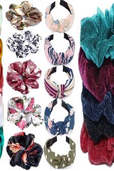 DIAN Assorted Pack of 20 Hair Scrunchies & Hair bands
