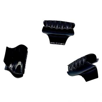 Dian Black CL1 Hair Claw Clips - Pack of 3 Non-Slip Plastic Hair Accessories for Women 1
