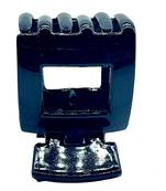 Dian Black CL6 Hair Claw Clips - Pack of 6 Non-Slip Plastic Hair Accessories for Women