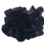 Dian Black Color Pack of 3 Satin XL Scrunchie  Oversized and Stylish Hair Accessories, Jumbo Scrunchie.