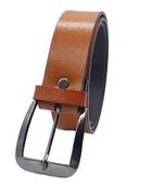 DIAN PU Leather Belt for Men (Color - Tan)| 44 inches length | Adjustable size fits Waist 28-40 inches - B1
