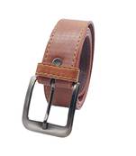 DIAN PU Leather Belt for Men (Color - Tan)| 44 inches length | Adjustable size fits Waist 28-40 inches - B2