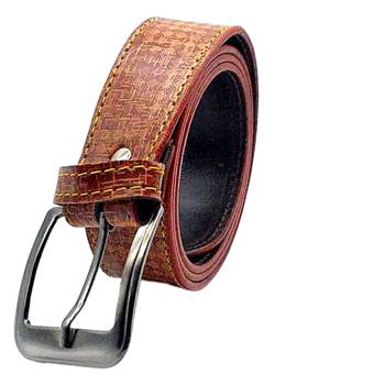 DIAN PU Leather Belt for Men (Color - Tan)| 44 inches length | Adjustable size fits Waist 28-40 inches - B3 1