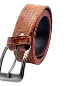 DIAN PU Leather Belt for Men (Color - Tan)| 44 inches length | Adjustable size fits Waist 28-40 inches - B3