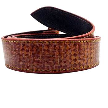 DIAN PU Leather Belt for Men (Color - Tan)| 44 inches length | Adjustable size fits Waist 28-40 inches - B3 4
