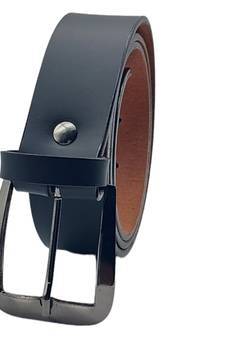 DIAN PU Leather Belt for Men (Color - Black)| 44 inches length | Adjustable size fits Waist 28-40 inches - B4