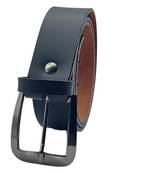 DIAN PU Leather Belt for Men (Color - Black)| 44 inches length | Adjustable size fits Waist 28-40 inches - B4