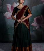 BK Jiva Handloom Half Saree