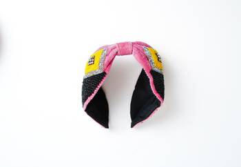 Embellished pink with multi color  hairband for girls /Women (Hair Accessories) 1