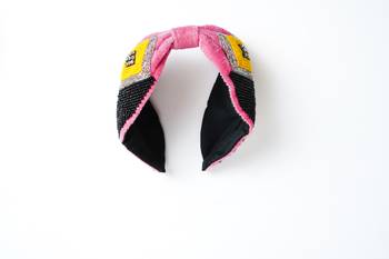 Embellished pink with multi color  hairband for girls /Women (Hair Accessories) 2