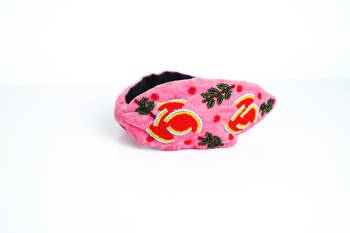 Embellished pink with multi color  hairband for girls /Women (Hair Accessories) 2
